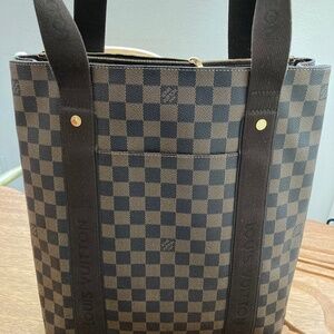 Louis Vuitton Cabas Beaubourg Damier Ebene Tote Bag